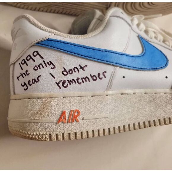 Nike Air sneakers Brock Hampton art One Direction men's size 11 unique 315122 - Picture 3 of 13